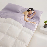 Nouvelle Parure de Lit Moderne d'Été, Draps et Taies d'Oreiller Intégrées, Isolation Anti-Salissures, Classe A, 100% Lyocell, Écologique, Réversible, Voyage