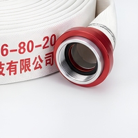 Tuyau d'incendie de 65 mm, 25 bars, haute pression, tuyau d'incendie en polyester, tuyau de refoulement d'eau pour camion de pompiers, hydrant