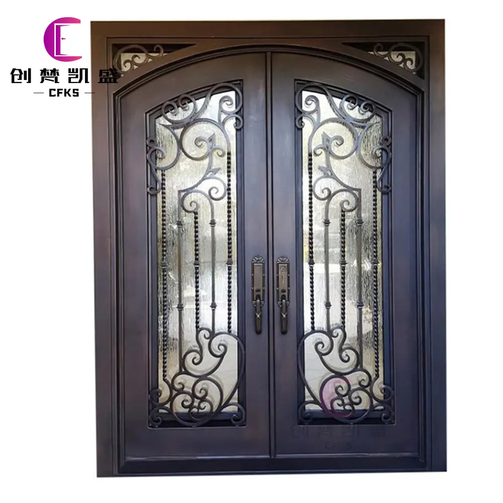 Puerta Exterior de aluminio para el hogar, puerta de seguridad moderna, gran lujo, sólida, de un solo Panel, precio de fábrica