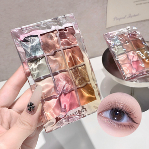 Gege gấu nước gợn màu phấn mắt bảng màu mười hai màu ngọc trai mờ độ bão hòa thấp màu hồng đa sử dụng - Product Image 3