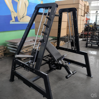 Machine Smith Commerciale à Charge de Poids, Banc de Presse Pectorale, Presse Épaules Professionnelle 3-en-1, Équipement de Musculation et Fitness