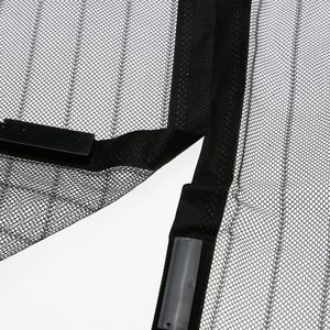 Tenda per porta Zanzariera in poliestere invisibile personalizzata tenda magnetica per Zanzariera con schermo a rete per porta francese Gary Stripe - Product Image 4
