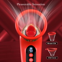 5 in 1 Silikon Klitoris saugen Vibrator Kitzler Sauger Rose Vibrator für Frauen Sexspielzeug