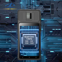Dispositivo Biometrico HFSECURITY FP520 con Lettore di Impronte Digitali, Tablet Mobile con Batteria Grande, SDK Gratuito, Lettore di Schede SIM 4G, Schermo da 5 Pollici