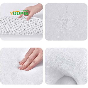 Tapis de sol ronds modernes en polyester à poils coupés, blancs, pour impression par transfert thermique par sublimation - Product Image 6