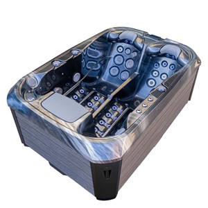 Bain à remous de luxe pour l'extérieur, fabriqué en Chine, avec jets de massage, spa de ski, jacuzzi, mini baignoire pour 2 personnes avec lumière, JW-2226 - Product Image 3