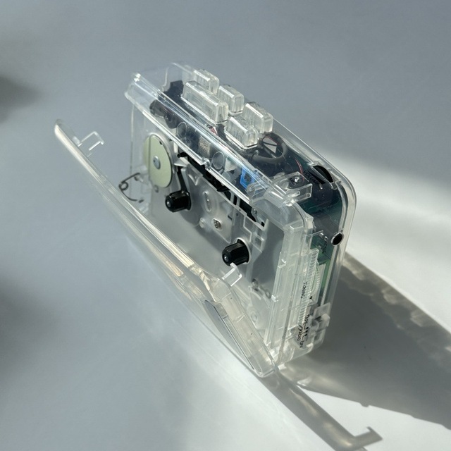 Bayinhe Cross-Border Stereo Transparent Retro Cassette Player Tape Recorder Walkman Headphone-Equipped Auto Reverse MP3 Player