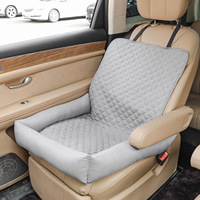 Tapis de voyage portable imperméable à motif uni pour chien et chat, lit de siège auto pour animaux, équipement de voyage pour animaux toutes saisons, siège de sécurité pour véhicule