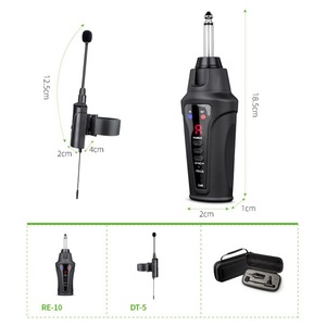 Micrófono Inalámbrico ACEMIC Flute Piccolo, Receptor Inalámbrico UHF, Amplificador, Sistema de Receptor Inalámbrico, Accesorios para Instrumentos Musicales - Product Image 5