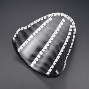 Couvre-tableau de bord en fibre de carbone pour <span class=keywords><strong>Fiat</strong></span> Abarth <span class=keywords><strong>500</strong></span> 595 695 (2012-2024), console centrale, côté conducteur, accessoires décoratifs intérieurs - Product Image 5