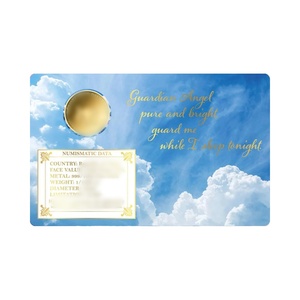 Étui de protection pour pièce de monnaie <span class=keywords><strong>en</strong></span> or Guardian Angel, impression couleur, pour pièce de monnaie de 1/1000 oz, barre de sécurité, étui de protection (carte vide uniquement) - Product Image 6