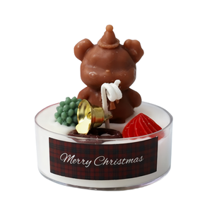 Bougie chauffe-plat artisanale en cire de soja dans un bocal en verre avec mèche <span class=keywords><strong>100</strong></span>% coton, durée de combustion de 6 à 8 heures, pour la décoration de la chambre à coucher, Noël et anniversaire - Product Image 1