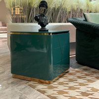 Ensemble de canapés en cuir pour salon, style moderne italien, simple et luxueux, en bois massif, pour villa