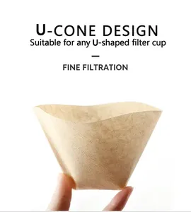 Papier filtre à <span class=keywords><strong>café</strong></span> papier filtre à <span class=keywords><strong>café</strong></span> rond de qualité alimentaire papier filtre en forme de V pâte à papier filtre en forme de cône - Product Image 6