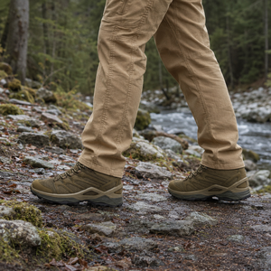 <b>Waterproof</b> High Cut Ankle Trekking Boots Artificial Nubuck Upper Membrane Wear Resistant Rubber Outsole Men Outdoor Boots - Product Image 1