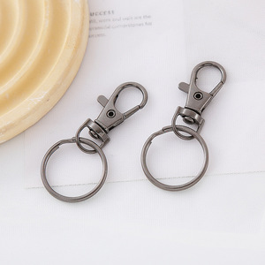 Llavero con cierre de langosta de 35mm, gancho de llavero de Metal de 25mm, accesorio de llavero a granel, colgante DIY, fabricación de joyas, llaveros giratorios de langosta - Product Image 4