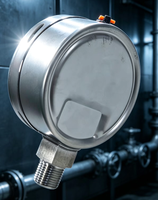 2026 HENGZAN 4-inch High-quality All-stainless-steel Oil-filled Pressure Gauge with 1.0 Accuracy and 3-Year Warranty