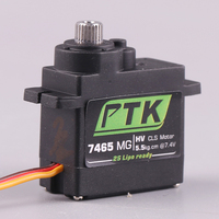 PTK 7465W MG 9g Servo numérique 180 ° 1/8 Servo 5kg Servo de voiture RC à voilure fixe engrenage en métal étanche pour Drones accessoires échelle 1/8