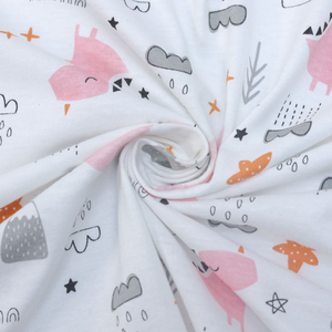 Langka dinosaure de dessin animé personnalisé de qualité supérieure mignon imprimé 100% coton jersey simple 130 160 190 gsm tissu tricoté lot de stockage - Product Image 3