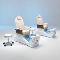 Chaise de pédicure de luxe Elite Foot Spa, chaise de pédicure sans tuyau avec système de jet magnétique pour salon de manucure, centres de bien-être, spa, clinique