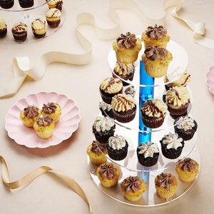 Rak transparan kue ulang tahun kustom untuk pernikahan, rak kue akrilik bentuk menara, Platform banyak tingkat, - Product Image 6