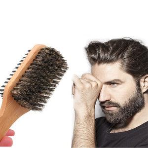 Set de Cepillo para Cabello de Cerdas de Jabalí y Peine Ovalado de Madera, Cerdas Naturales de Suavidad Media para Cabello Fino/Finísimo, Restaura el Brillo y la Textura - Product Image 4