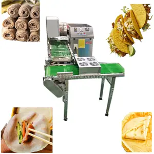 hot sale pastry injera spring roll sheet wrapper make maker thin pancake machine round crepe maker