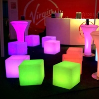 Cube lumineux led avec télécommande solaire, Offre Spéciale v, étanche, rvb, éclairage d'extérieur, en plastique