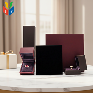 Jingyi - Caja Rectangular Simple para Anillos, Acabado en Laca Blanca, Forro de <span class=keywords><strong>Terciopelo</strong></span> <span class=keywords><strong>Negro</strong></span>, para Guardar Joyas, Personalizable para el Día de San Valentín - Product Image 2