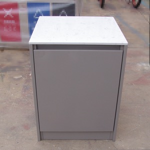 Mesa de Trabajo de Acero Inoxidable con Placa Cuadrada de Hierro de 30L, Multiusos, con Cajón y Cubo de Basura para Uso Municipal - Product Image 1