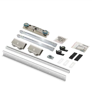 Ferramenta Moderna Silenziosa per Porte Scorrevoli a Scomparsa - Metallo Durevole con Caratteristiche Antiruggine per Porte in Legno - Product Image 1