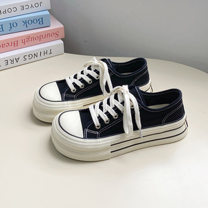 Vente directe d'usine de chaussures de course tendance et mignonnes, style printemps-automne, style à enfiler, talon bas, semelle épaisse, chaussures de sport décontractées. - Product Image 5