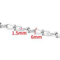 Vente en gros de colliers et de bracelets en acier inoxydable plaqué or 18 ct qui ne ternissent pas, maillons en vrac