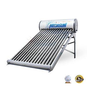 Chauffe-eau solaire autonome à tubes sous vide en acier inoxydable 200L, non pressurisé, à branchement direct, pour usage domestique et hôtelier en extérieur - Product Image 1