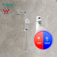 Frascio ACS CE Robinets thermostatiques dissimulés Mitigeur de douche en laiton chromé pour hôtels appartements en céramique