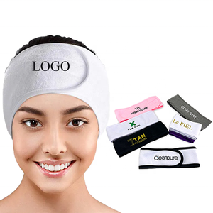 Cintas <span class=keywords><strong>para</strong></span> la Cabeza de Spa <span class=keywords><strong>para</strong></span> <span class=keywords><strong>Maquillaje</strong></span> Facial de Belleza <span class=keywords><strong>para</strong></span> Mujer y Niña con Logo Personalizado de Diseñador al por Mayor - Product Image 1