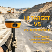 Receptor GNSS de Doble Cámara Láser Hi Target V5L, GPS RTK IP68, Equipo de Topografía Terrestre GNSS RTK
