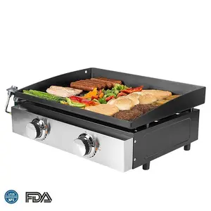 Vente en gros en usine Dispositif de sécurité portable pour extérieur, intérieur, jardin, cuisine, barbecue à gaz à 2 brûleurs