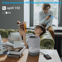 Émetteur-récepteur audio sans fil Bluetooth 5.2 1Mii B06T1, 10-15 heures d'autonomie, adaptateur Bluetooth AUX 3,5 mm, kit Bluetooth Hi-Fi pour voiture