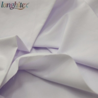 Longhitex prix usine tissé TC 90/10 tissu uni blanchi pour hommes Robes arabes literie et vêtement de mariage garçons