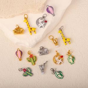 Fabricants <span class=keywords><strong>de</strong></span> bijoux, breloques personnalisées en acier inoxydable plaqué or 18 carats, DIY, <span class=keywords><strong>golf</strong></span>, badminton, tennis, pendentif personnalisé pour la fabrication <span class=keywords><strong>de</strong></span> bijoux - Product Image 2