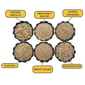 Material abrasivo de grano de mazorca de maíz, medios de voladura, partículas de mazorca de maíz de Color Original para pulido de gafas