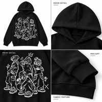 Sweat-shirt à capuche surdimensionné avec imprimé graphique, streetwear unisexe, décontracté, logo personnalisé, mélange de coton