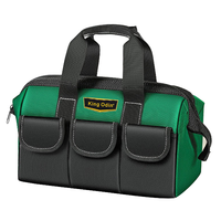 Sac à outils d'électricien à ouverture supérieure personnalisable, best-seller, en tissu Oxford, pour jardiniers, charpentiers, plombiers, polyester, pochette pour matériel