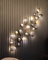 Appliques murales modernes pour hôtel, design minimaliste nordique en métal doré, lampe murale LED pour chambre à coucher, salon, salle à manger