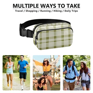 Riñonera Deportiva Impermeable con Diseño Hawaiano Palaka para Mujer, Riñonera Personalizada de Nailon para Actividades al Aire Libre - Product Image 6