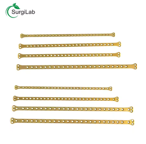 Sistema di piastre di bloccaggio ortopedico veterinario-piastre ossee tagliabili in titanio per artrodesi carpali e tarsali negli animali - Product Image 1