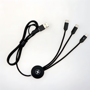 สายชาร์จคุณภาพสูง 6 <span class=keywords><strong>in</strong></span> 1, สายชาร์จ USB C/A แบบหลายหัว พร้อมโลโก้เรืองแสง, สายชาร์จโทรศัพท์มือถืออเนกประสงค์ - Product Image 4