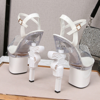 Nouvelles Sandales Sexy Éxotiques à Plateforme pour Femmes, Chaussures à Sangle de Cheville pour Pole Dance
