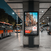 Pantalla Digital LCD para Exteriores de Alto Brillo 4K IP65, Impermeable, para Publicidad, Kiosco para Estaciones de Autobús, Centro Comercial, Ciudad Inteligente